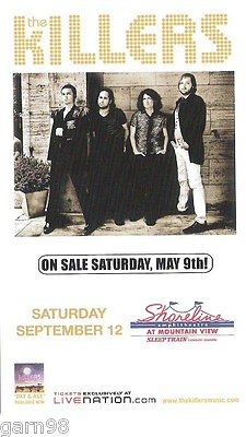 #ad The Killers Concert Handbill Mini Poster Shoreline Amp California 2009 $24.99