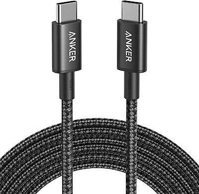 #ad Anker 100W USB C Fast Charging Cable 10ft Long Braided Nylon Cord for MacBook $8.99