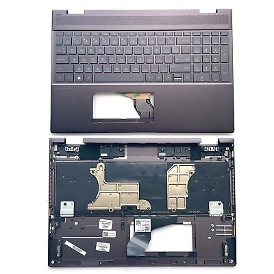 #ad For HP Spectre x360 15 CH Upper Case Palmrest With Backlit Keyboard L15588 001 $155.00