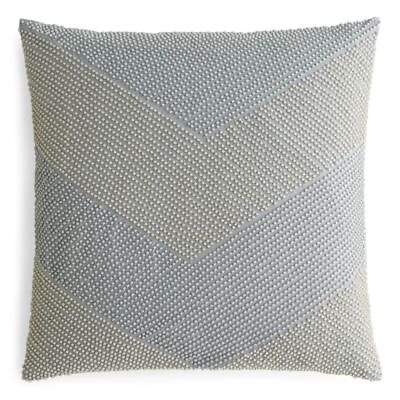 #ad Oake Beaded Decorative Pillow 18 x 18 Blue $35.00
