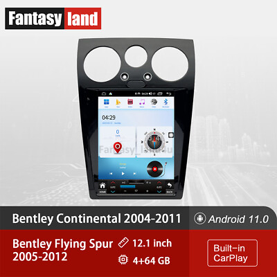 #ad Android 11.0 Tesla Screen Car Play GPS Radio for Bentley Continental 2004 2011 $879.00