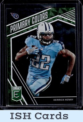#ad 2019 Donruss Elite Derrick Henry Primary Colors Green #PC 7 Tennessee Titans $1.99