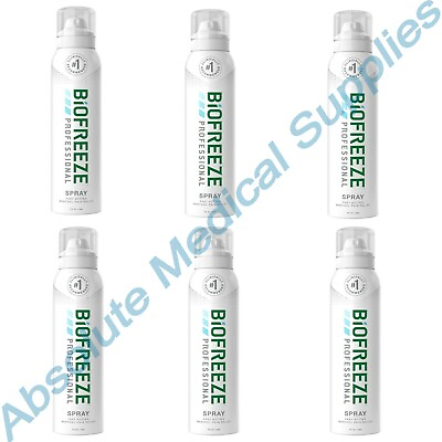 #ad *6 Packs* BioFreeze Professional Spray Fast Acting Pain Relief 4 Oz 13422 $69.99