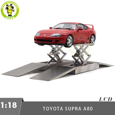 #ad 1 18 LCD Toyota Supra A80 Red Diecast Model Car Gifts For Father Friends $195.42