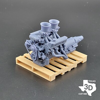 #ad Tunnel Ram Ford FE 427 Cobra model engine resin 3D printed 1:24 1:8 scale $27.50