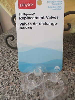 #ad Playtex Spill Proof Replacement Valves Sippy Cups BPA Free 2 Valves *No Package* $9.99