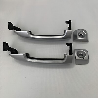 #ad Door Handles Outside Exterior Silver Front Pair Set for 07 14 Toyota FJ Cruiser $75.00