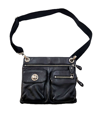 #ad High Fashion Women#x27;s Black Genuine Leather Crossbody Shoulder Bag Purse👜 $22.99