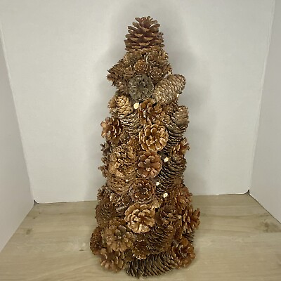#ad Pine Cone Christmas Tree 16” Tall $28.00