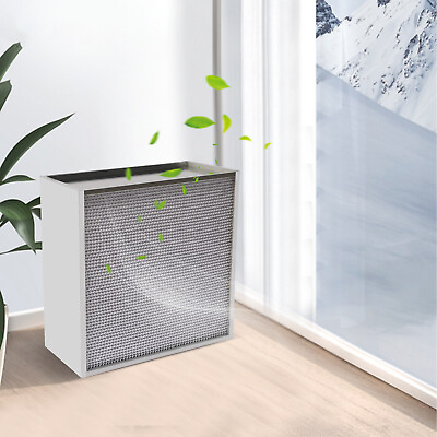 #ad Modern Silver HEPA Replacement Filter With Galvanized Frame Air Purifier Set $126.35