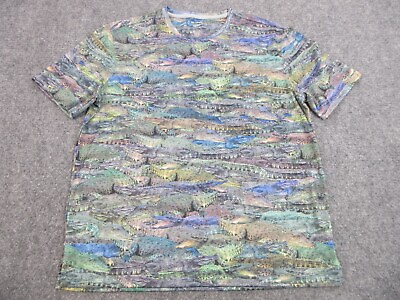 #ad Reel Legends Shirt Mens Adult Large Blue Outdoors Casual Fishing Lightweight $22.85