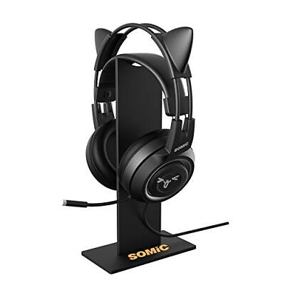 #ad Headphone Stand Gaming Headset Holder with Solid Base and Flexible Black $20.23