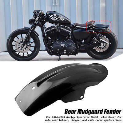 #ad Rear Mudguard Fender For Harley Sportster XL Cafe Racer Bobber Chopper 1994 2003 $20.90