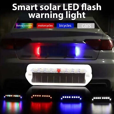 #ad 2PCS Car LED Light Strobe Red Blue Emergency Flash Signal Beacon Warning Lamp $9.89