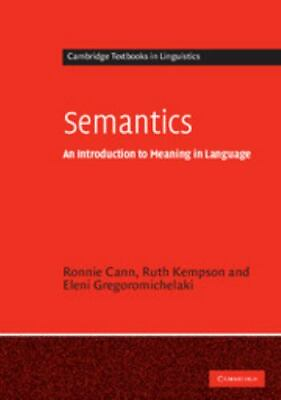 #ad Semantics: An Introduction to Meaning in Language Cambridge Textbooks in Lingu $17.99
