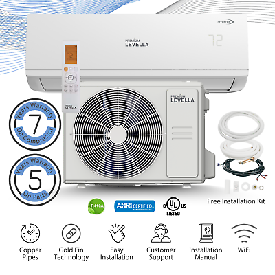#ad 12000 BTU Air Conditioner Mini Split 21 SEER INVERTER AC Ductless Only Cold 220V $576.00