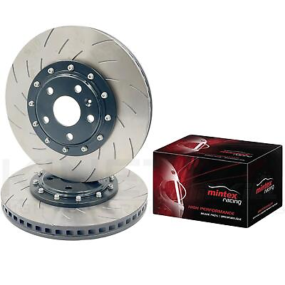 #ad FOR AUDI SQ2 T ROC R FRONT GROOVED 2 PIECE BRAKE DISCS MINTEX RACING FR PADS GBP 579.99