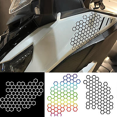 #ad Headlight Tint Film Honeycomb Type Tail Light Stickers Self Adhesive Decals $6.47