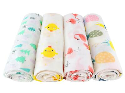 #ad Super Soft Baby Muslin Swaddle Blankets Wraps 2 Pack $15.90