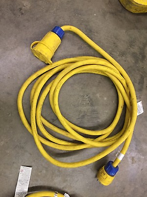 #ad Ericson 2524PW6P104A 25’ Electric Cord 10 4 480V 3PH 30A Damp Location Covers $110.00