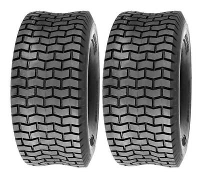 #ad Two New 15x6.00 6 Turf Riding Lawn Mower Garden Tractor Tires 15x6 6 NHS 15x600 $51.99