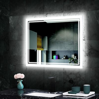 #ad 28x36 Inch Backlit LED Mirror with Light Dimmable Vanity Mirror Memory Func... $138.26