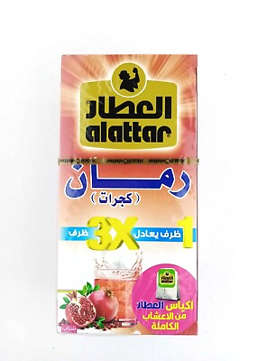 #ad alattar pomegranate 20 Herbal Tea Bags العطار رمان 20 كيس $15.00