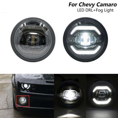 LED Halo DRLs Daytime Running Light Driving Fog Lamp For 2010 2013 Chevy Camaro $129.39