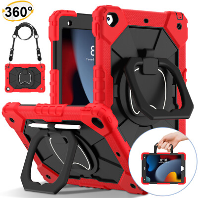 #ad For iPad 10th Generation 10.9quot;2022 Rugged Silicone Stand Case Cover With Strap $17.63