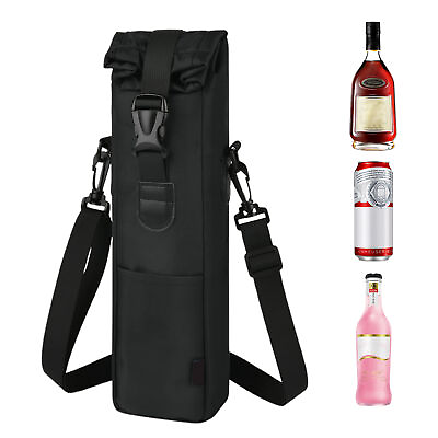 #ad Wine Carrier Tote Bag Wine Bottle Waterproof Insulated Outdoor Tote Bag $20.69