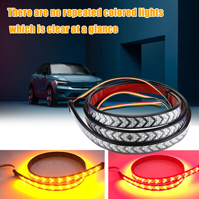 #ad #ad 60quot; LED Truck Strip Tailgate Light Bar Reverse Brake Tail Flowing Turn Signal EA $23.99