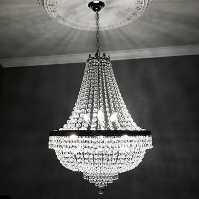 #ad French Empire Crystal Chandelier Antique Vintage Ceiling Lighting Pendant Lamp $130.15