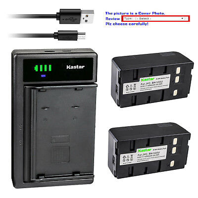 #ad Kastar Battery USB Charger for JVC GR AX75U GR AX750U GR AX76U GR AX760U $85.99
