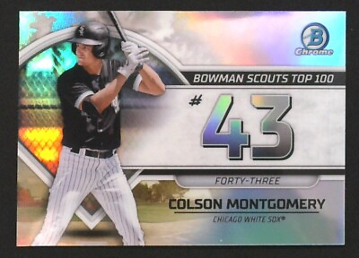 #ad 2023 Bowman Colson Montgomery #BTP 43 BASEBALL White Sox Bowman Scouts 100 $1.99