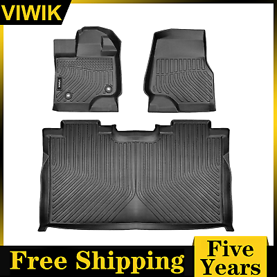 #ad Floor Mats 1st amp; 2nd Row For 2015 2016 2017 2018 2019 Ford F 150 Super Crew TPE $57.94
