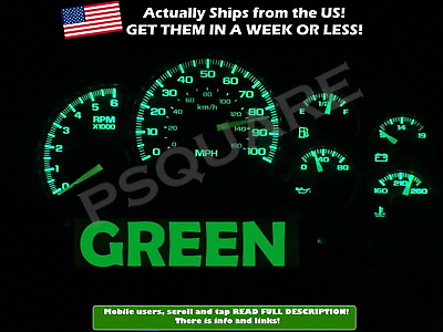 #ad Gauge Cluster LED Dashboard Bulbs Green For Chevy GMC 99 02 Silverado Truck $15.67