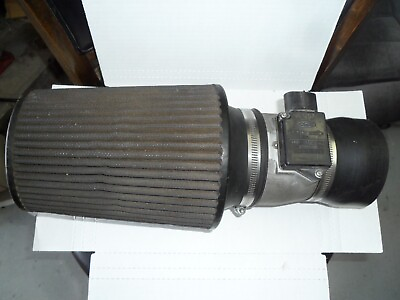 #ad 1989 1995 Ford Mustang Mass Air Meter 85 mm Camp;L Housing amp; Conical Air Filter $182.22