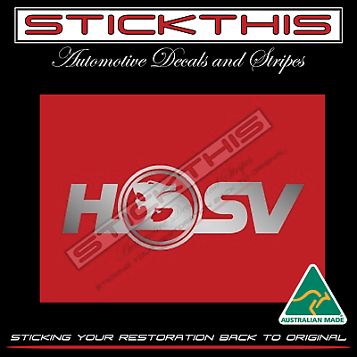 #ad VE VF HSV AP GTS Clubsport Senator SSV SS Brake Caliper Decal Sticker Silver AU $4.40