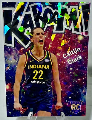 #ad 2024 Caitlin Clark Indiana Fever Cosmic Cracked Ice RC Card $15.00