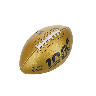 #ad Wilson quot;The Dukequot; Official Leather NFL Football 2019 100th Anniversary Gold LE $99.99