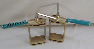 #ad Lot of 2 Dental Dentures Flask Compress Bronze Alloy amp; Brass Compressor $175.00