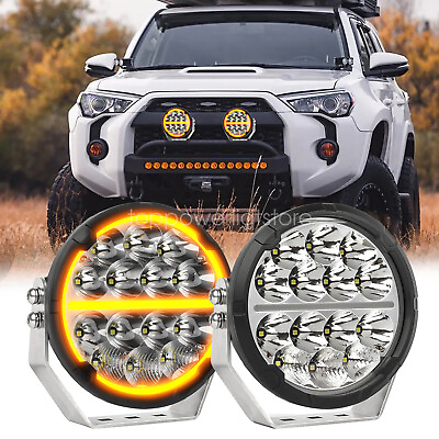 #ad 7quot; LED Round Off Road Driving Spot Auxiliary Light Foglight Headlight Truck SUV $175.99
