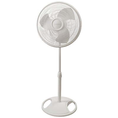 #ad Lasko 16quot; Oscillating 3 Speed Pedestal Fan with Adjustable Height White New $27.99