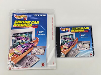 #ad Hot Wheels Custom Car Label Designer CD Software User Guide Sticker Sheets 1997 $9.95