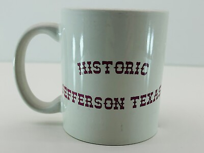 #ad HISTORIC JEFFERSON TEXAS MUG WHITE PICTURE COFFEE MUG CUP $5.70