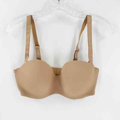 #ad Ambrielle Beige Multiway Strapless Padded Underwired Seamless Size Bra 36D $18.00