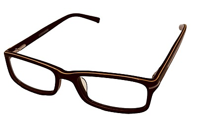#ad Converse Big Kids Brown Ophthalmic Soft Rectangle Plastic Frame K004. 50mm $39.99