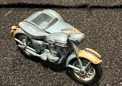 #ad Matchbox Lesney # 4c Triumph Motorcycle w sidecar Vintage Made In England $25.00