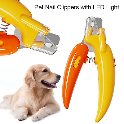 #ad Nail Claw Clipper Trimmer With LED Light Grooming Clipper Grinder Pet Cat Dog. $10.35