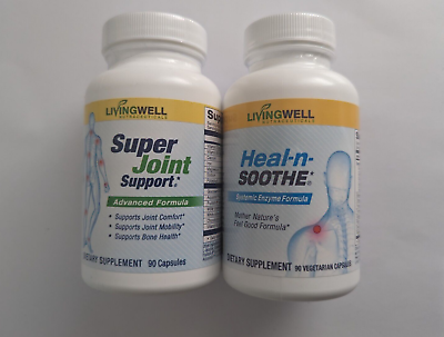 #ad HEAL N SOOTHE and Super Joint Support Natural Pain Relief Joint Supplements $51.99